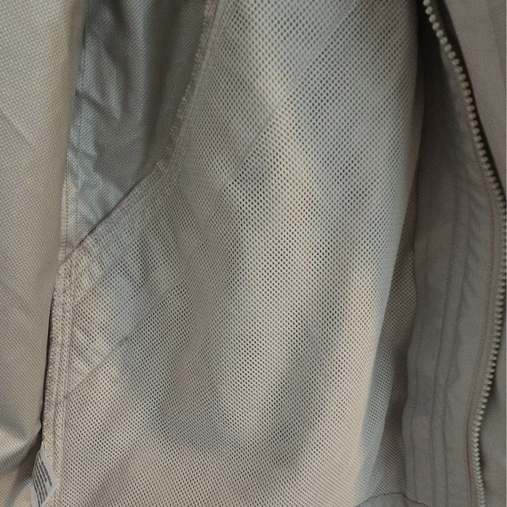 NWT Mens Goodfellow & Co Large Tall Grey Hooded Rain/Wind Zip/Button Up Jacket. - Picture 7 of 12